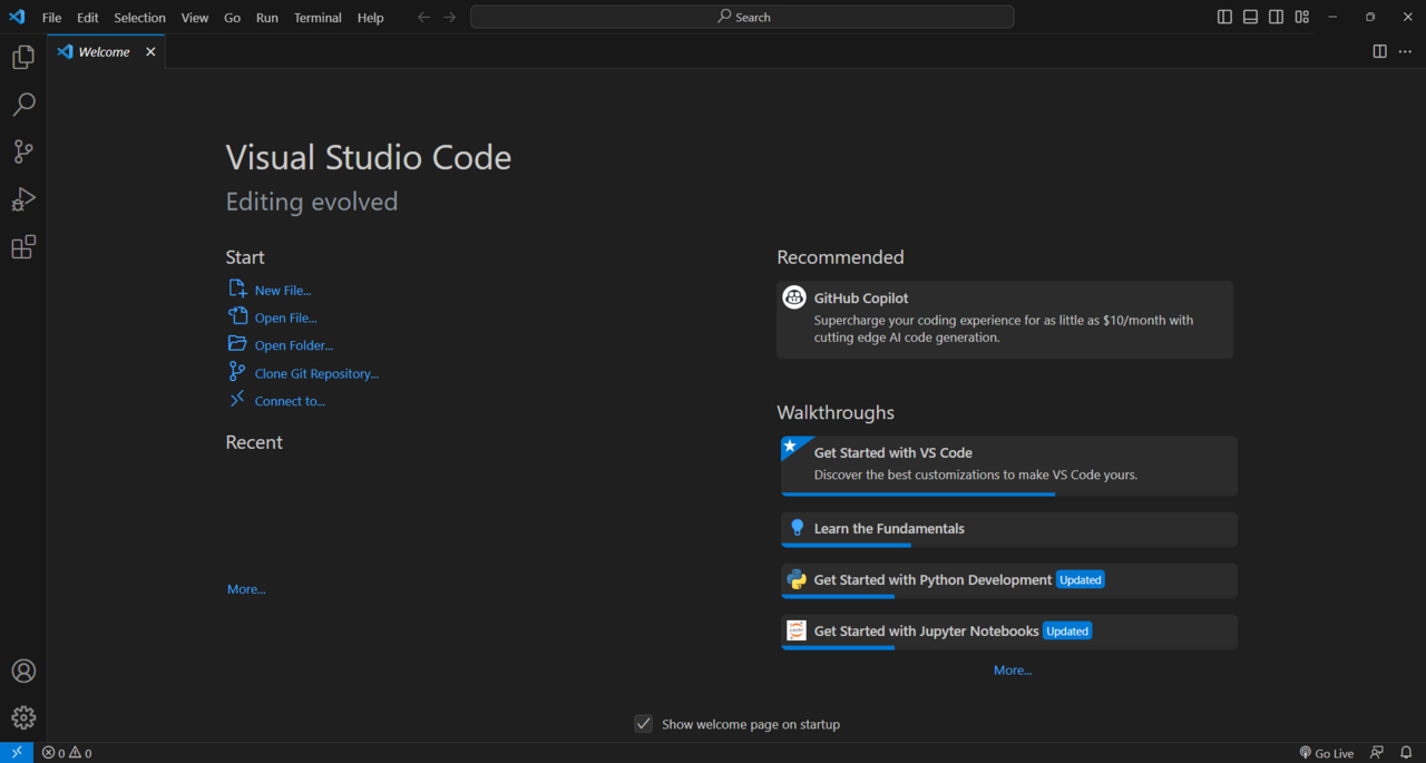 custom development in VS Code